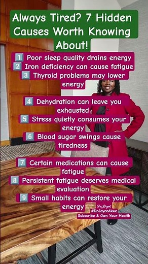 Always Tired? 7 Causes You Shouldn’t Ignore #Fatigue #Health