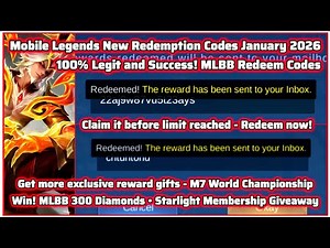 Mobile Legends Redeem Code January 6, 2026 - MLBB Redeem Codes + Free Gift for You