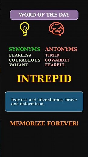 Intrepid: The Word for Fearless Adventure 🦸‍♂️ A Heroic Adjective