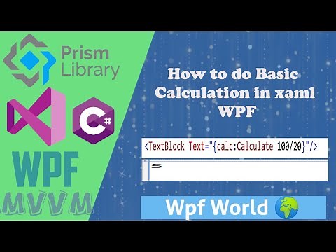 How to do Basic Calculation in xaml WPF
