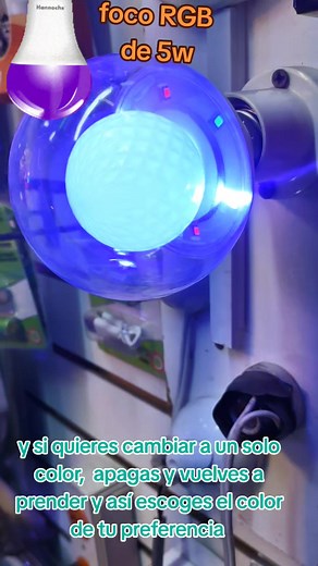 Foco LED RGB de 5W: Cambia de Color Fácilmente