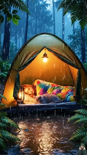 Heavy Rain for Deep Sleep 😴 #shorts