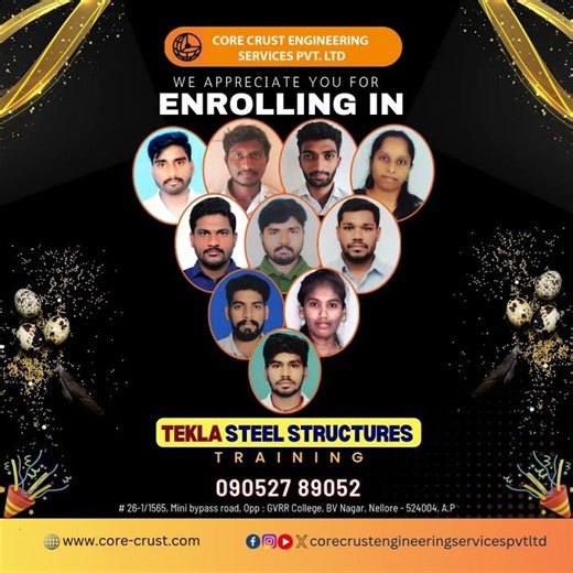 April New Batch Tekla Steel Structures Training