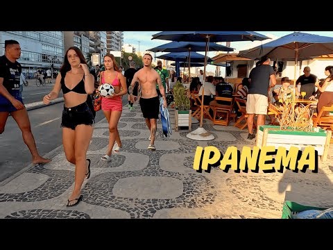 Walking Along the Ipanema Beachfront in the Late Afternoon | Rio Atmosphere