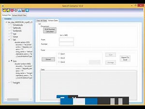 Netcdf-Extractor V2.0 --- Option1