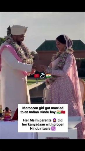 🧕From Morocco to India: A Cross-Cultural Hindu Wedding Story, Muslim Girl Marries Indian Hindu Man