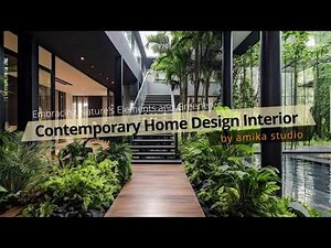 Contemporary Home Design Interior: Embracing Nature's Elements and Greenery