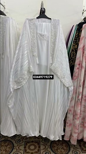 White abaya design 2026 #latestabaya white net abaya self lining stuff white abaya hajj umrah abaya