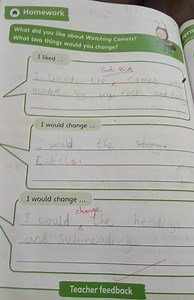 What did you like about Watching Comets? What two things would ... | Filo