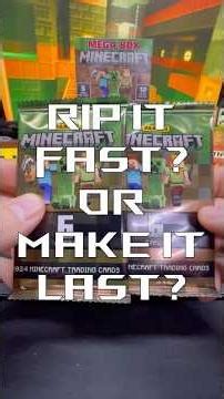 Two More… Then I’m Done! #panini #minecraft #tradingcards #unboxing #cardpulls