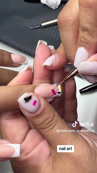 Easy Hello Kitty Nail Art Tutorial