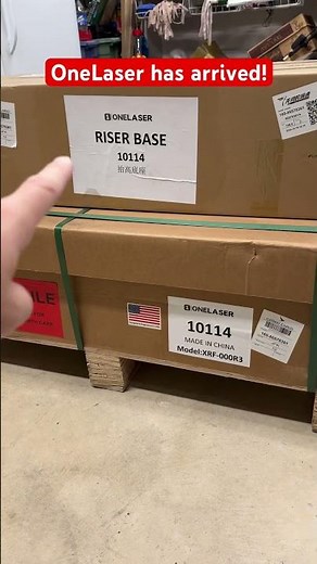 My OneLaser XRF desktop laser was delivered today