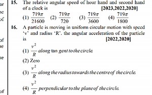 The relative angular speed of hour hand and second hand of a cl... | Filo