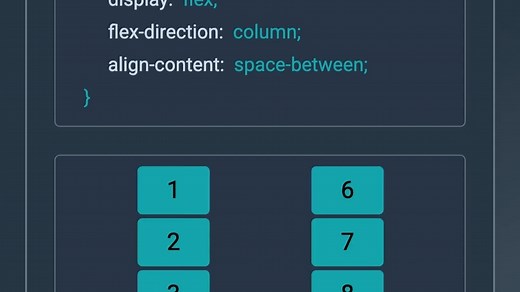 CSS Flex Align-Content多列在交叉轴对齐