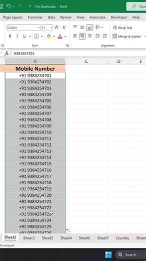 3.6K views · 36 reactions | Ish Excel Tutorial mei shikenge ki kaise phone number ke aage country code lagate hai excel mei, taki data entry karne mei aasani ho. Dhanaywad! #Excel #exceltips #DataEntry #accounting #spreadsheets | SUS ONLINE | Facebook