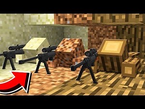 INVISIBLE CAMO SNIPER BATTLE MINECRAFT TROLL!