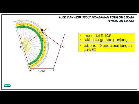 LUKIS DAN UKUR SUDUT PEDALAMAN PENTAGON SEKATA | TAHUN 6