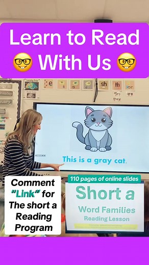 Learn to Read With Us!! Reading is FUN with these interactive slides! Comment “link” for access to the slides! #learntoread #english #englishteacher #mrssmithscatchysongs #englishclass #englishlesson #readingteacher #learnenglishdaily #teacherfyp | Mrssmithscatchysongs