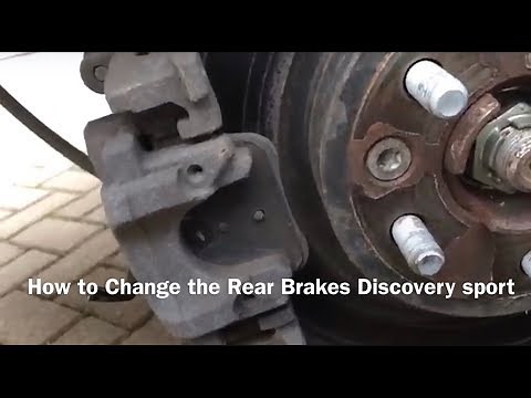 Changing Rear Brakes Discovery Sport. EPB Trick used.