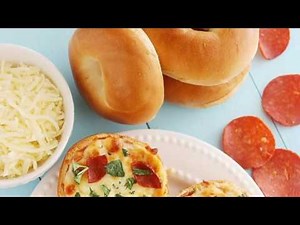Easy Mini Bagel Pizzas Recipe
