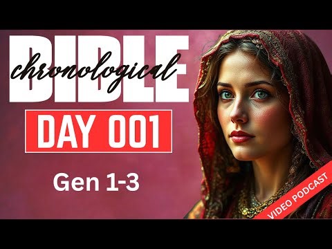 Day 001 Gen 1-3 | One Year Chronological Audio Bible | Video Podcast