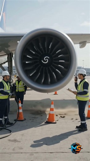 Aircraft Engine Full Power Test ✈️🔥 | Real Engineering #shorts