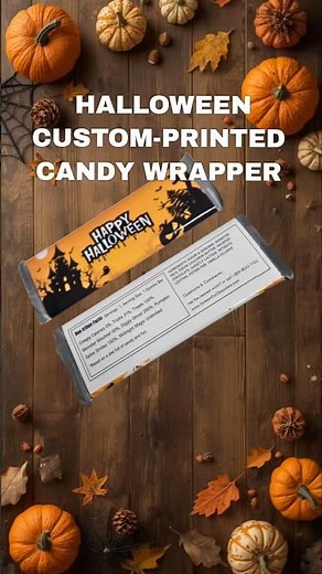 HALLOWEEN CUSTOM-PRINTED HERSHEY CHOCOLATE BAR WRAPPER