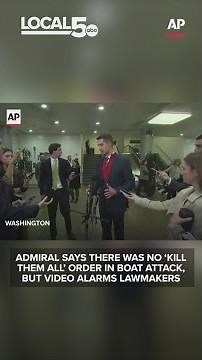 Admiral says there was no ‘kill them all’ order in boat attack, but video alarms lawmakers