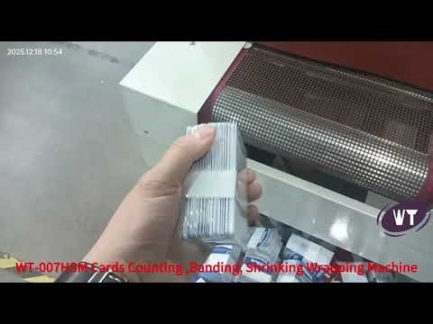Automatic Cards Counting Banding Shrink Wrapping Machine