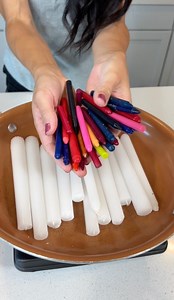 406K views · 396 reactions | easy DIY candle with crayons girl...