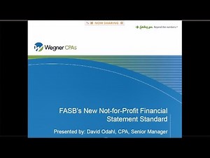 FASB's New Non-Profit Financial Statement Standard