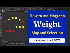 How to use Mograph selection and Mograph Weight Map in Cinema 4D 2023 @MaxonVFX ​