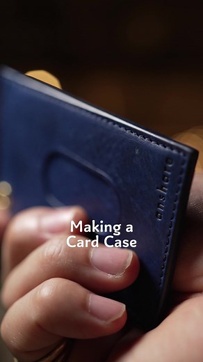 Crafting a Leather Card Case with Exquisite Edges