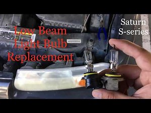 2001 Saturn SL2 Low Beam Bulb Replacement How-To/Tutorial