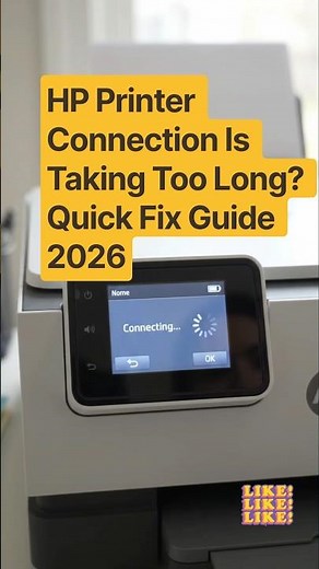 HP Printer Connection Is Taking Too Long? Quick Fix Guide 2026 #hpprinter #hpprinterconnectionerror