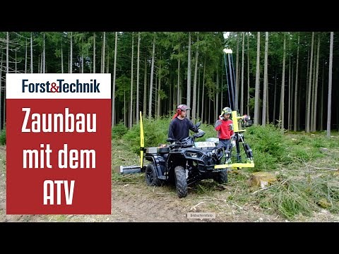 Zaunbau mit dem ATV
