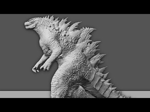 Evolved Godzilla - Walk Cycle | Blender