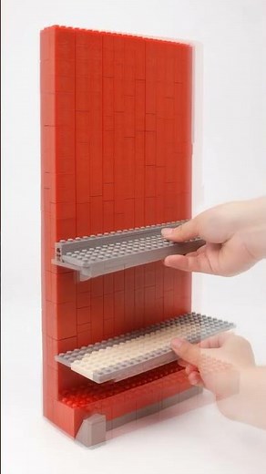 LEGO Bookshelf Build 📚🧱#LEGO#LEGOBuild#Bookshelf#CreativeBricks#LEGOIdeas