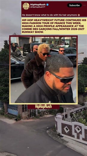 Future Just STOLE The Spotlight At Paris Fashion Week