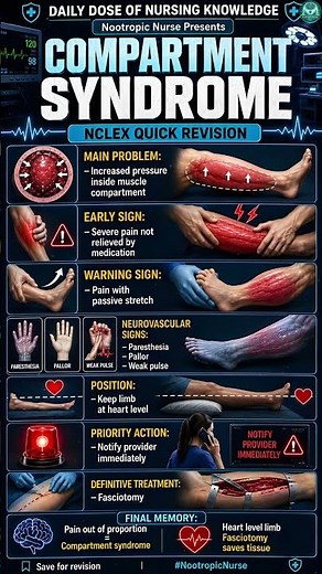 Compartment Syndrome | NCLEX Quick Revision - Nootropic Nurse