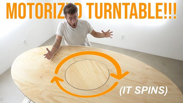 How I Made a Table That Spins in the Center