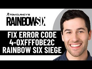 HOW TO FIX ERROR CODE 4-0XFFF0BE2C RAINBOW SIX SIEGE 2025! (EASY FIX)