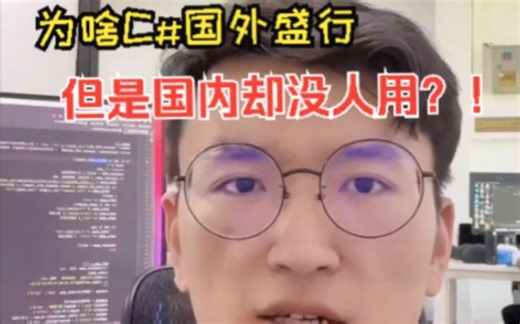 为啥C#国外盛行，但是国内却没人用？