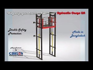 Hydraulic cargo elevator Lifting | CADSON Engineering & Services