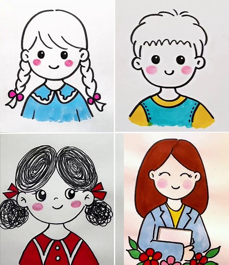Cartoon Character Drawing Ideas For Kids - Kids Art & Craft | Simple Drawings