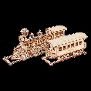 Locomotive R17 Wood model kit ✔️ WoodTrick