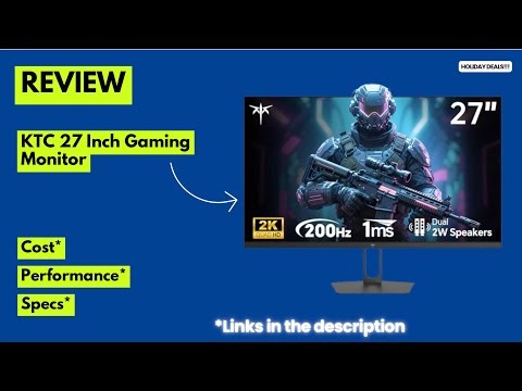 KTC 27 Inch 2K Gaming Monitor Review | 210Hz 1ms IPS HDR400 QHD Monitor for Competitive Gaming