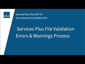 SPF Validations and Warnings - MAS Vendor Training