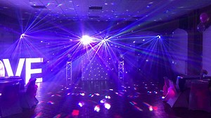 One of our Stunning Elegant Evening Disco Packages including "Wow factor" 4ft LED LOVE Letters. www.roblawesentertainments.com | Rob Lawes Entertainments - Premier Wedding DJ service