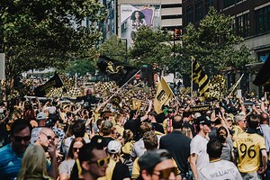 1.5K views · 97 reactions | Together we march  Arrive early and meet us at Goodwood Brewing at Battelle Plaza for the March to the Match on Saturday. >> bit.ly/3kc4VgP #Crew96 | #VamosColumbus | Columbus Crew | Facebook